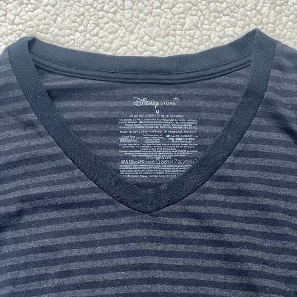 Disney Peter Pan Tinkerbell Striped Graphic T-Shirt Top Womens Size Medium - Picture 6 of 7